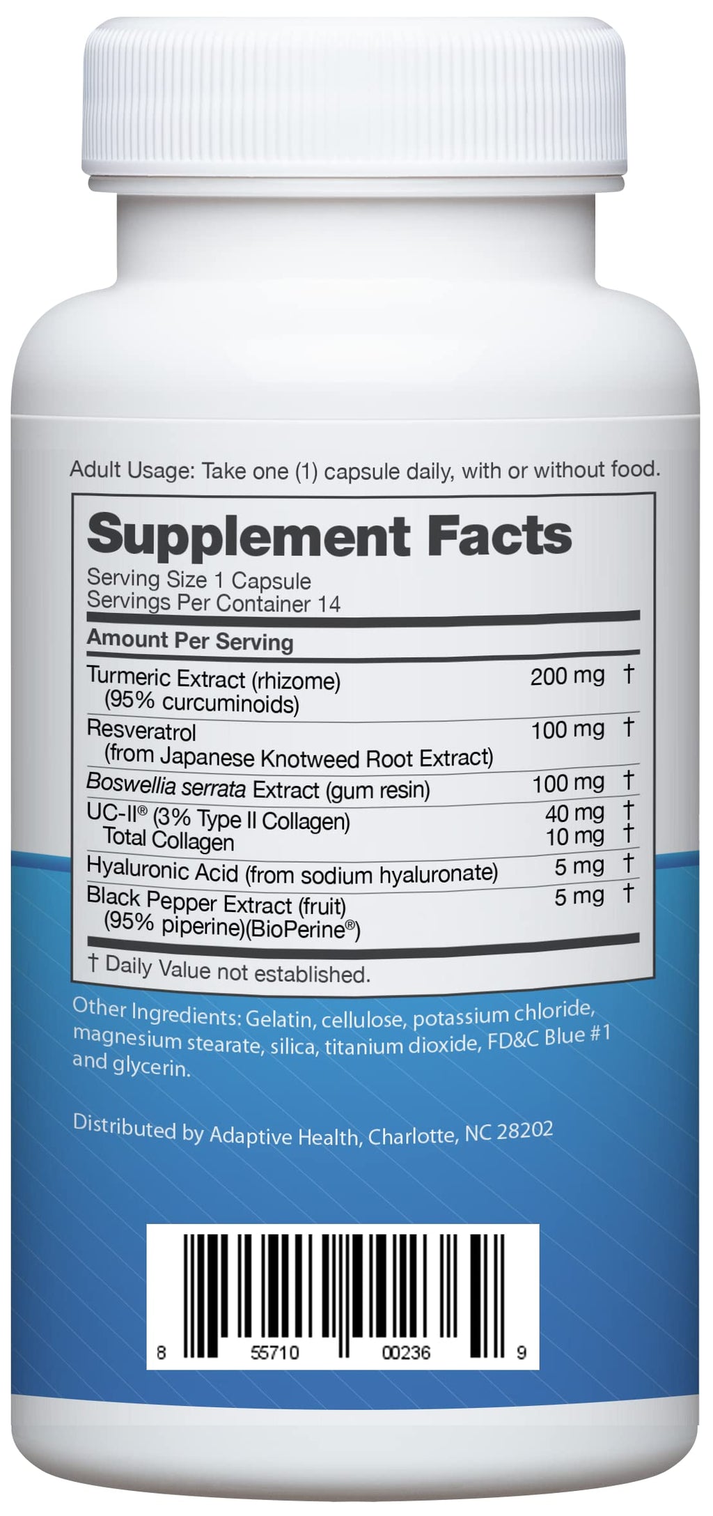 Instaflex Advanced Joint Support Supplement - Turmeric, Resveratrol, Boswellia Serrata Extract, BioPerine, UC-II Collagen- 30 Count