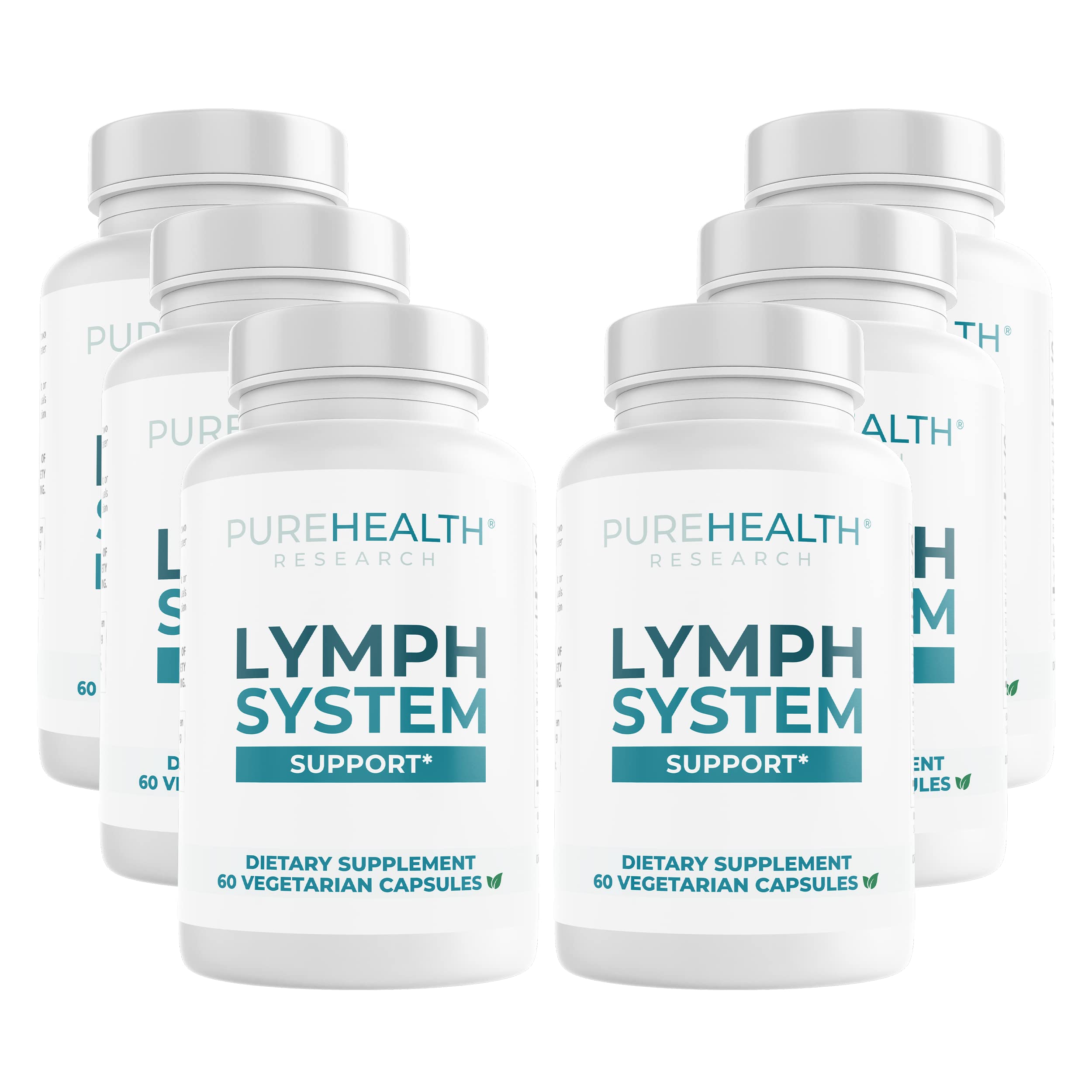 PureHealth Research Lymph System Support (60 Capsules) for Healthy Lymphatic Drainage