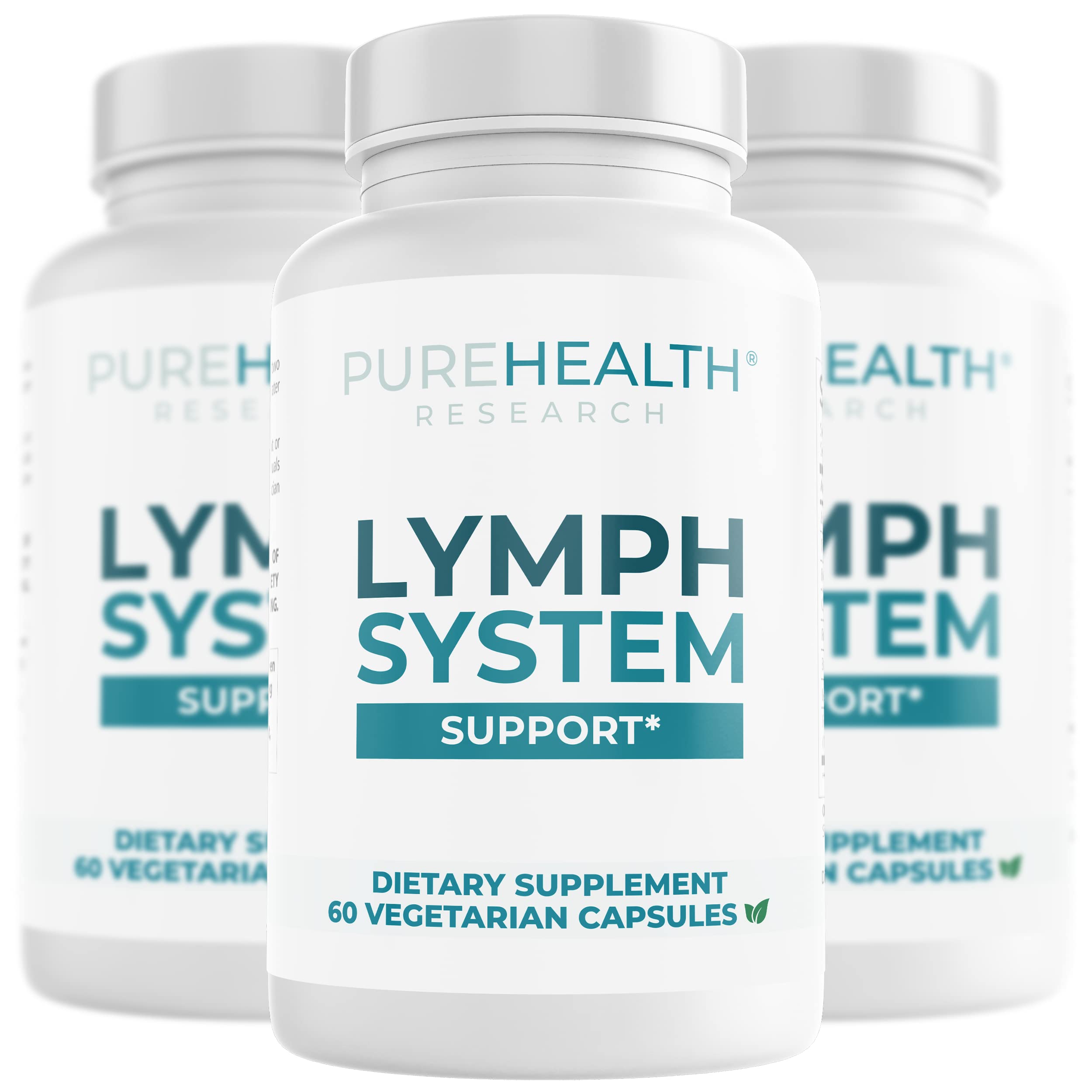 PureHealth Research Lymph System Support (60 Capsules) for Healthy Lymphatic Drainage