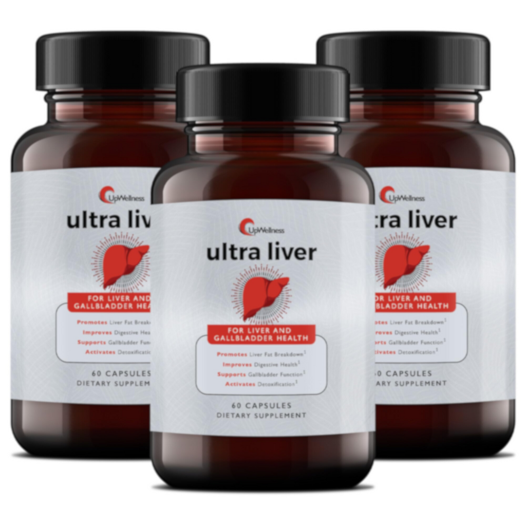 UpWellness Ultra Liver Supplement for Liver Support and Gallbladder Support - Powered by TMG, NAC Milk Thistle, and More - Liver Cleanse Detox & Repair - 60 Capsules